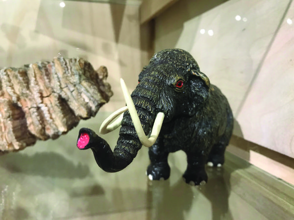 Plastic woolly mamoth.