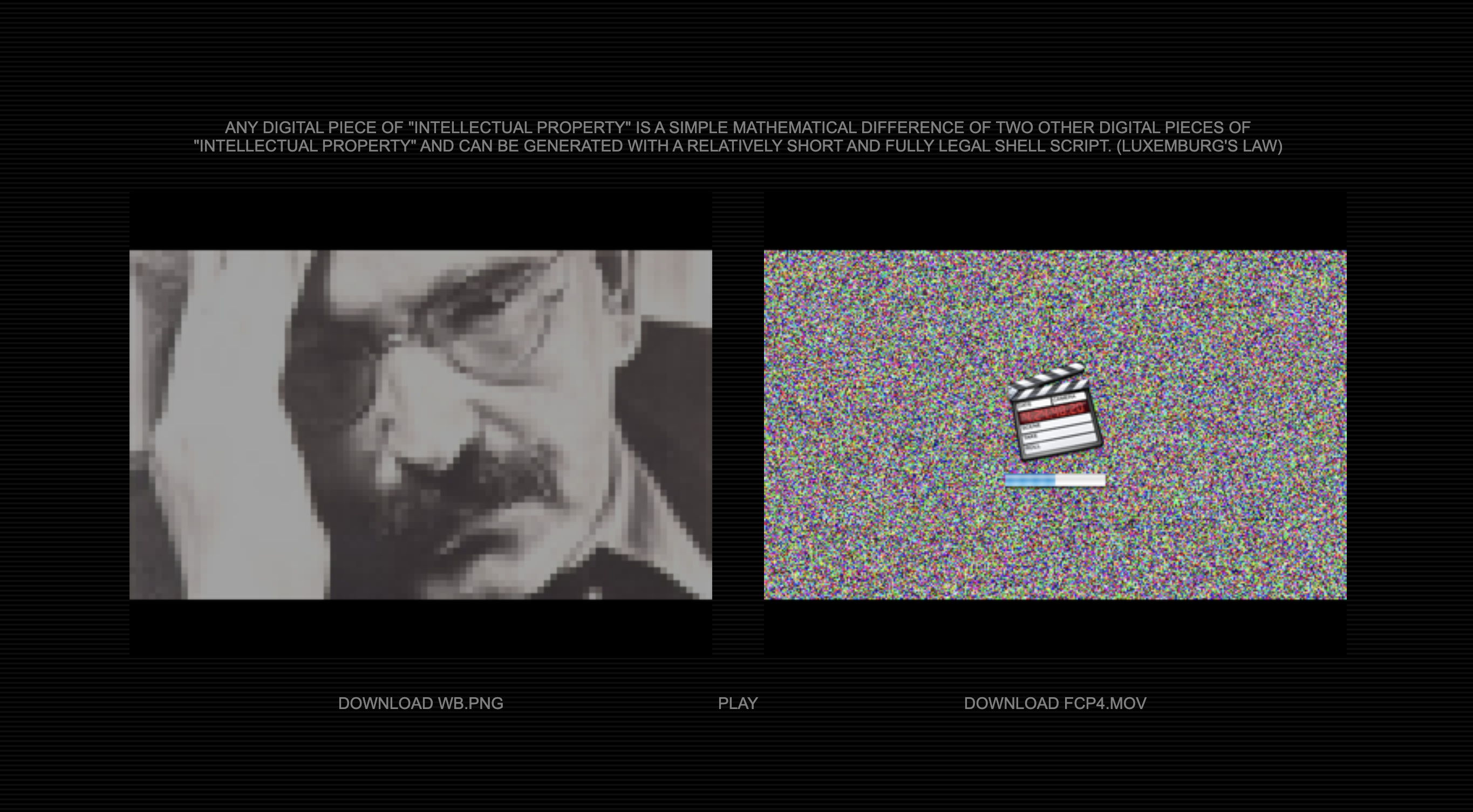 Split-screen image with a black-and-white photo of Walter Benjamin on the left and a colorful, pixelated screen with a video icon on the right.