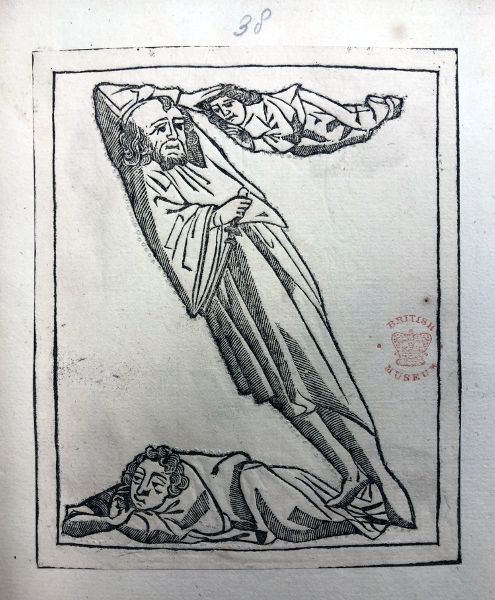 Letter form of Z, shaped from the drawings of three human figures.