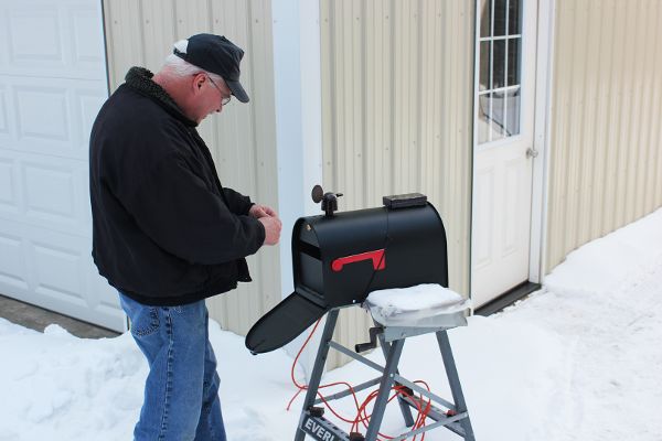 Paul Karpich inspecting Frackbox installation nearby compressor stations in the “triangle of death” in Dimock, Pennsylvania.