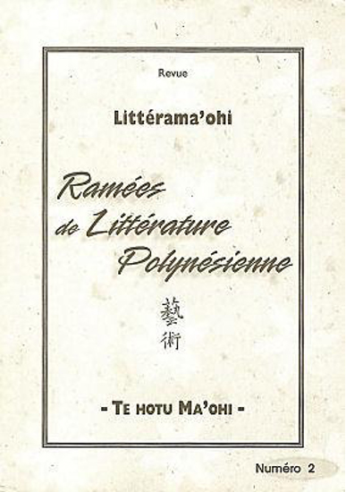 Cover image reading “Littérama’ohi, Ramées de Littérature Polynésienne, 藝術, Te Hotu Ma’Ohi.”