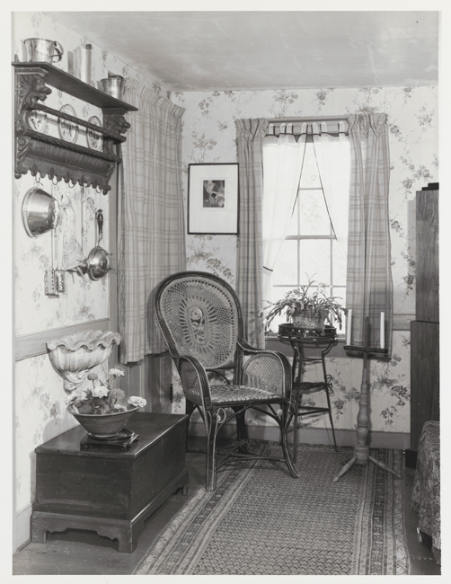 The exhibit displays an interior view of Katherine S. Dreier’s home, “The Haven.”