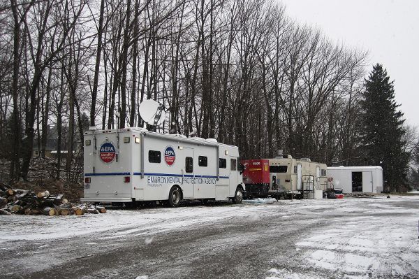 Participant contribution to Logbook documenting an Environmental Protection Agency mobile environmental monitoring unit.