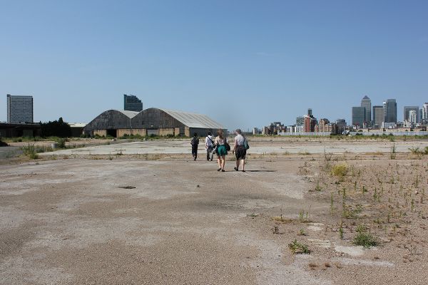 Air quality walk at a riverfront location in Southeast London.