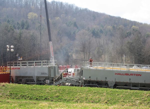 Halliburton fracking infrastructure.