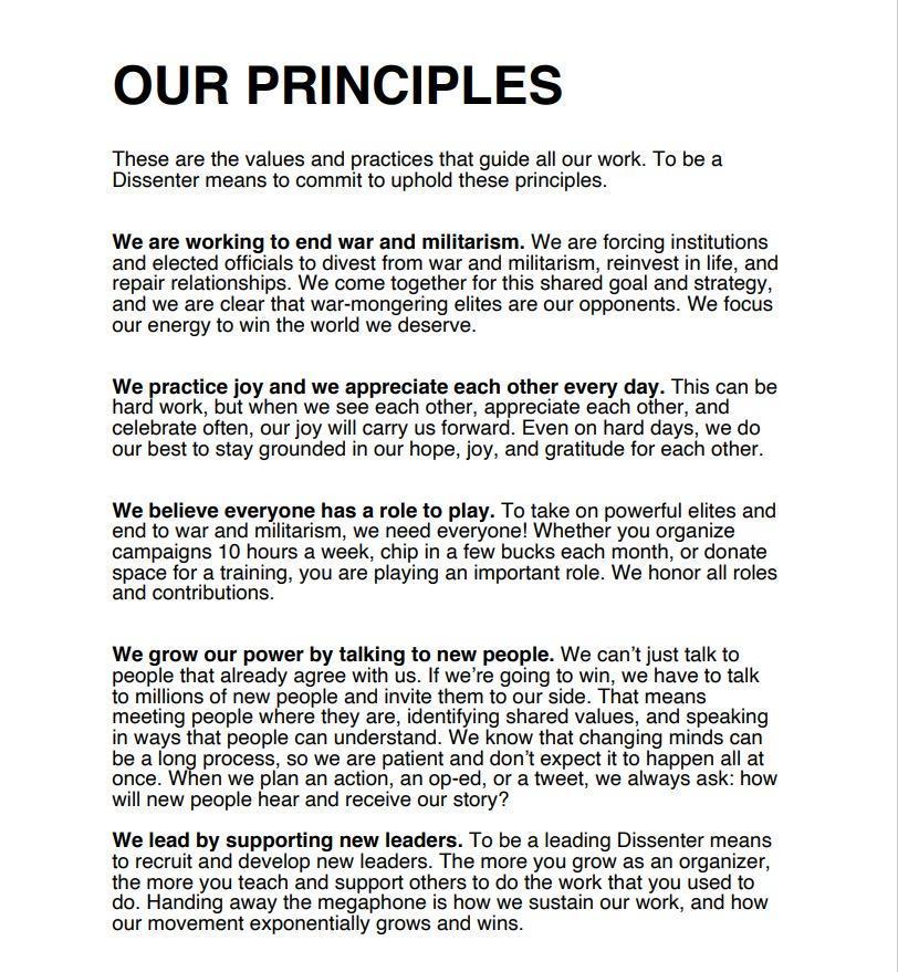 Our principles as written above against a white background.