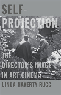 Grayscale cover with image of a director speaking with an actor in costume on location, camera in background, transparent title text is layered over the image.